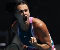 Aus Open PIX: Sabalenka advances; Garcia, Fruhvirtova out