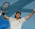 Aus Open PIX: Tsitsipas subdues Lehecka to reach semi-final