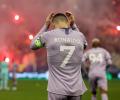 Furious Ronaldo storms off the pitch