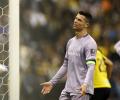 Booked, subbed and goalless! Rough night for Ronaldo