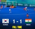 India's women's hockey team grabs dramatic draw vs S Korea