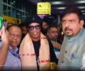 Ronaldinho arrives in Kolkata, to inaugurate a Durga Puja Pandal