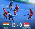 Asian Games Hockey: Indian women crush Singapore 13-0!