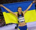 Ukraine's Mahuchikh wins gold in women's high jump