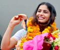 SEE: Manu Bhaker returns to grand welcome in Delhi