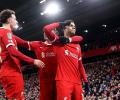 Soccer PIX: Liverpool beat Fulham; Real edge Atletico