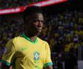 Vinicius apologises after Brazil's early Copa America exit