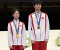 China's Huang and Sheng win first gold of Paris Games