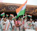 PIX: Flag bearers Sindhu, Kamal lead India in floating parade