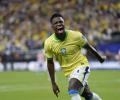 Copa America: Vinicius brace as Brazil rout Paraguay