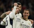 Soccer PIX: Dominant Real Madrid cement top spot; Juve held