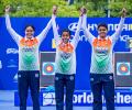 India women win compound archery team World Cup gold