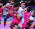 Pro Kabbadi: Jaipur edge UP Yoddhas in dramatic finish