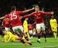 Europa League PIX: Man United win; Spurs draw with Roma