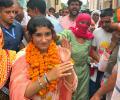 Thumping win for Vinesh Phogat in political debut