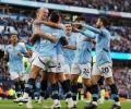 EPL PIX: Haaland strikes again! City top the table