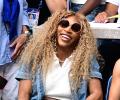 Serena Williams returns to US Open - as a fan