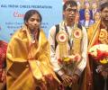 Gukesh, Praggnanandhaa, Vaishali return to grand welcome