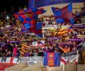 Barcelona fans banned for Champions League game