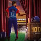 SEE: DC shower Pant with love on 100th IPL match
