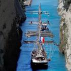 Olympic Flame Sails For France From Greece