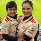 Sania, Izhaan Cheer Bayern Munich