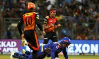 IPL PHOTOS: Sunrisers Hyderabad stun MI in low-scoring game