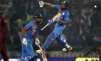 PIX: Record-breaking Rohit powers India to T20I series win