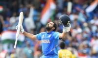 Ton-up Rohit sets World Cup record