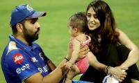 Cuteness Alert! Rohit bonds with daughter Samaira