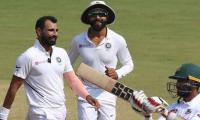 Shami leads rout, India pummel B'desh inside three days