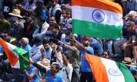 This visually impaired fan loves cricket from stadium