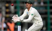 De Kock to miss part of India Test series?