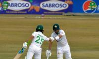 Fawad, Babar steady Pak after Maharaj strikes