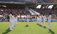 Teammates' guard of honour marks Ishant's 100th Test