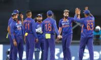 PIX: India maul West Indies again, sweep ODI series