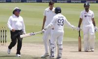 PIX: Elgar keeps India at bay; 2nd Test evenly poised