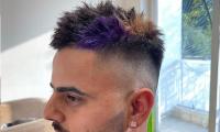 KKR's Nitish Rana's Purple & Gold Hair