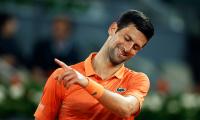 Djokovic stays perfect against Monfils in Madrid