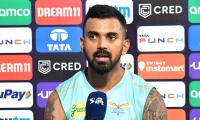 LSG captain KL Rahul reacts after loss against RCB