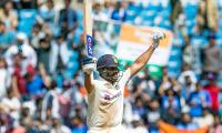 PHOTOS: Rohit hits century; India dominate Day 2