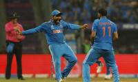 Glad we got the job done, there was pressure: Rohit