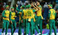 PIX: South Africa maul Afghans; reach first WC final