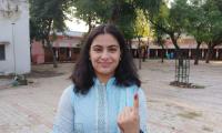 PIX: Manu, Vinesh, Babita, Bajrang Vote