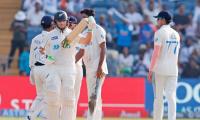 PHOTOS: NZ's historic win looms as India stumble again