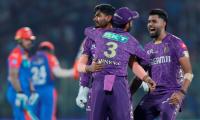 IPL PIX: Narine's spell spins KKR to vital win over DC