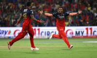 IPL PIX: RCB survive CSK scare to win nail-biter
