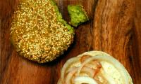 Recipe: Green pea falafel burger