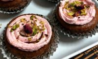 Christmas recipe with a twist: Eggless Gulkand Cupcake