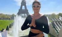 Pooja Does Yoga In Paris